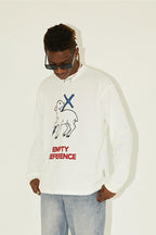 Empty Reference White Lamb Print L/S Tee