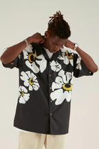 Empty Reference Flowers Print Cuban Shirt