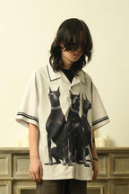 Empty Reference Doberman Printed Cuban Shirt