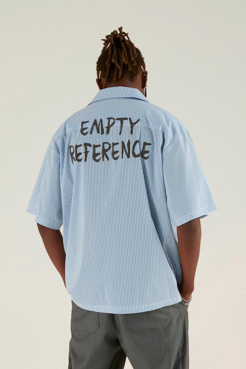 Empty Reference Smiley Graffiti Print Cuban Shirt