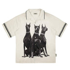 Empty Reference Doberman Printed Cuban Shirt