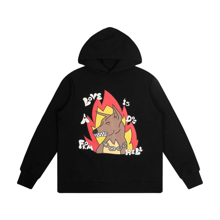 Dog From Hell Puff Print Hoodie