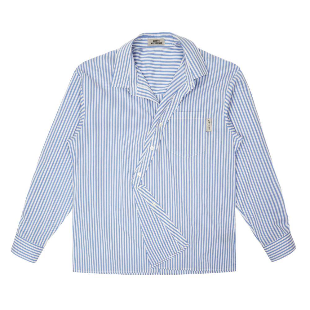 Empty Reference Irregular Striped Shirt