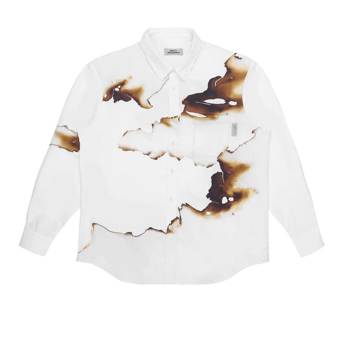 Empty Reference Burning Print L/S Shirt