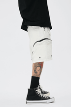 CZ White Full Pockets Cargo Shorts