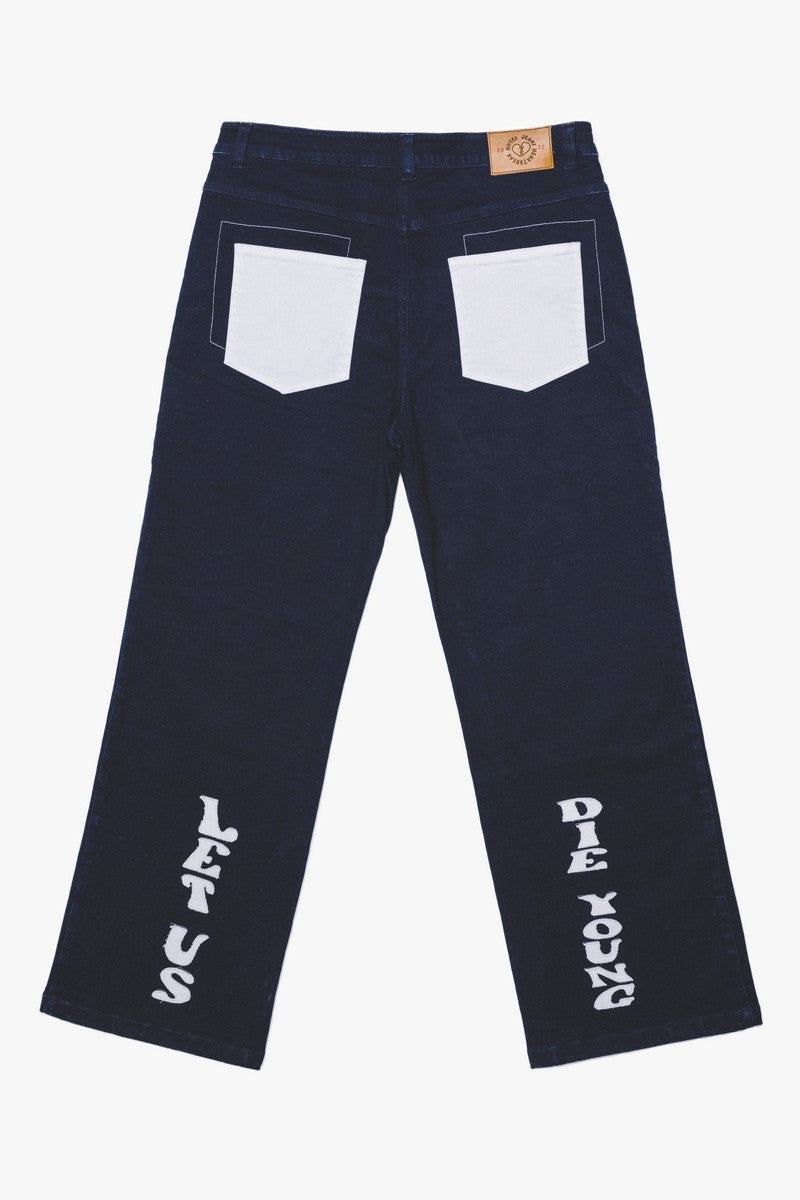 Young Embroidered Flared Jeans