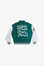 Tear Apart Embroidered Varsity Jacket