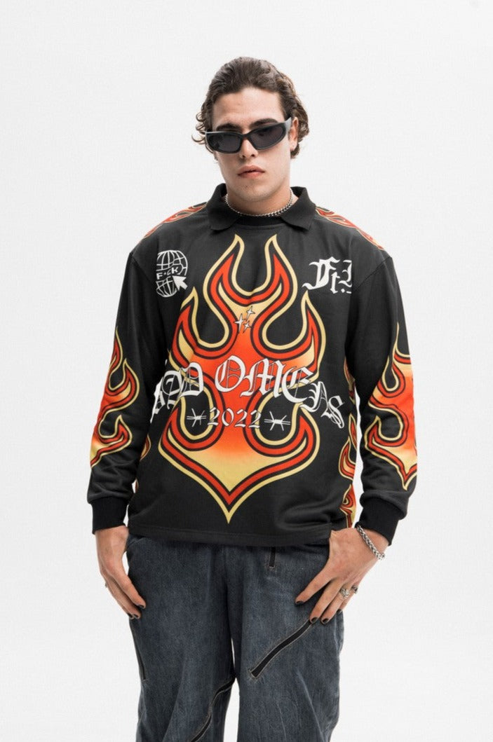 Flames Football L/S Jersey