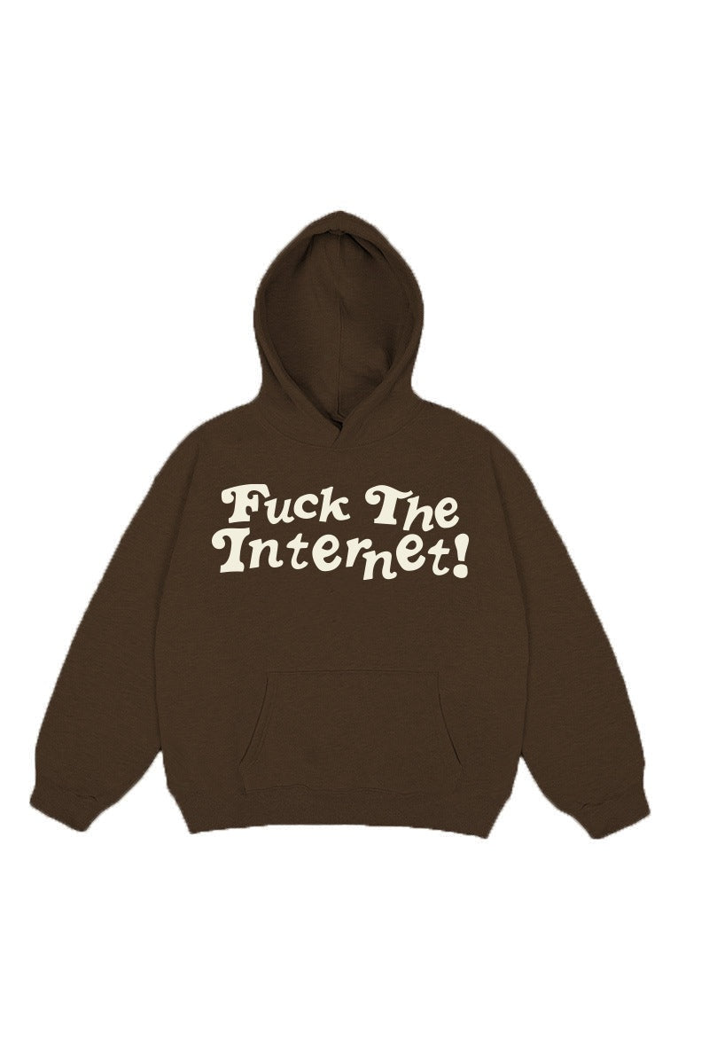 Handwritten Logo Puff Print Hoodie