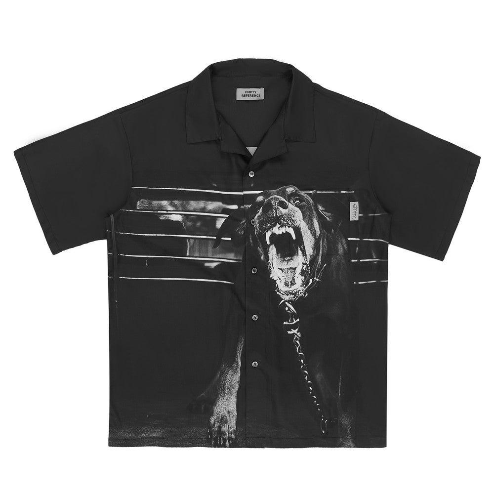 Empty Reference Doberman Print Cuban Shirt
