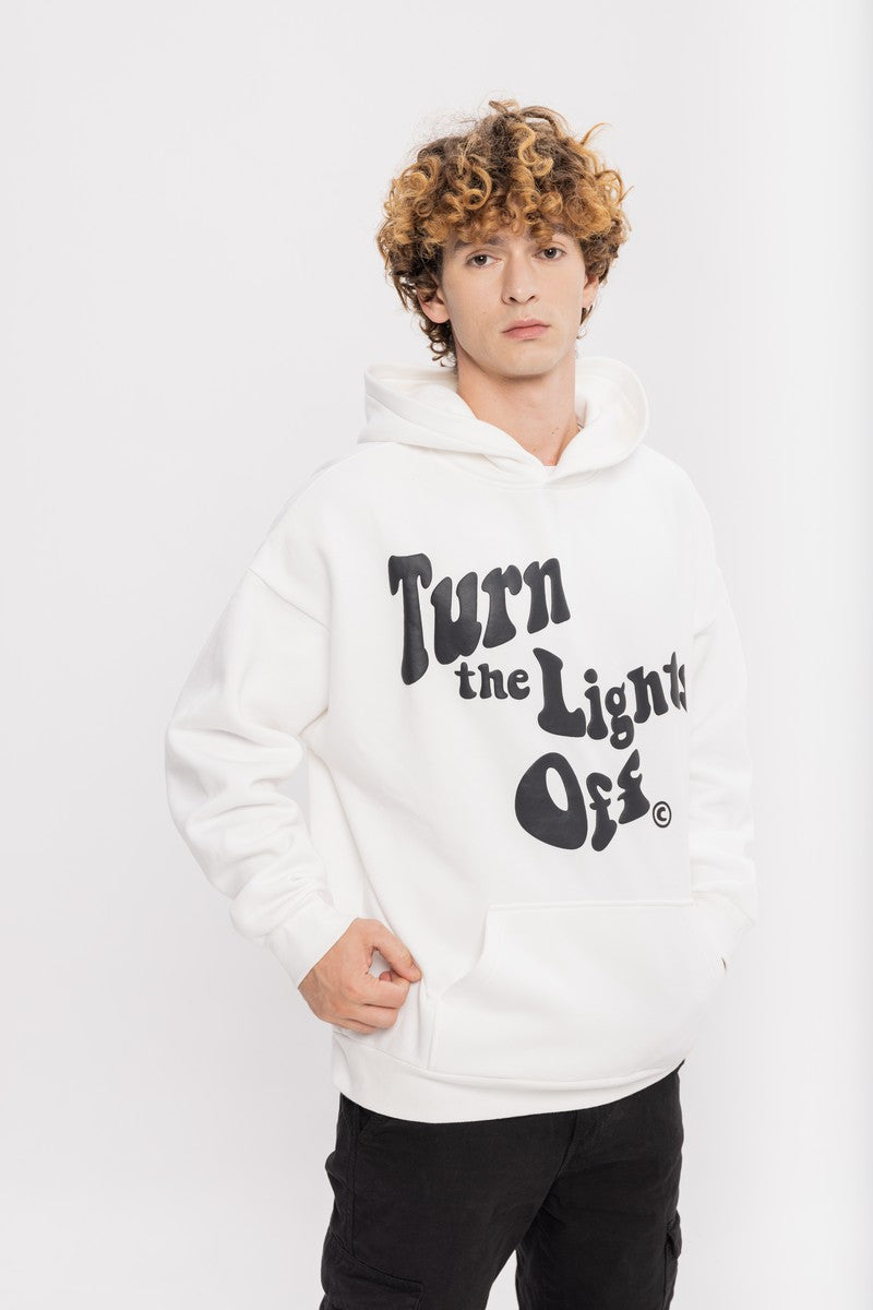 Lights Off Foam Print Hoodie