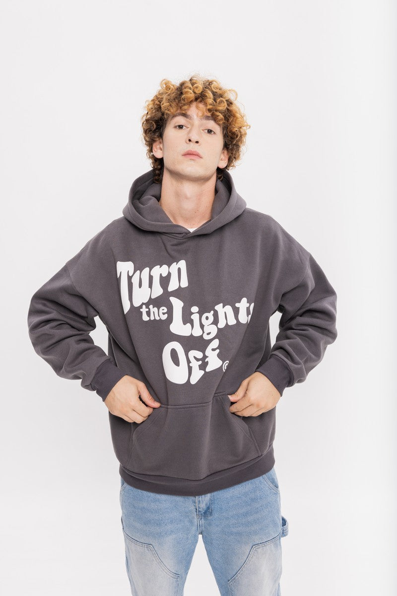 Lights Off Foam Print Hoodie