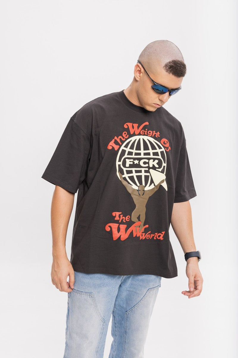 Weight Of The WWWorld Puff Print Tee