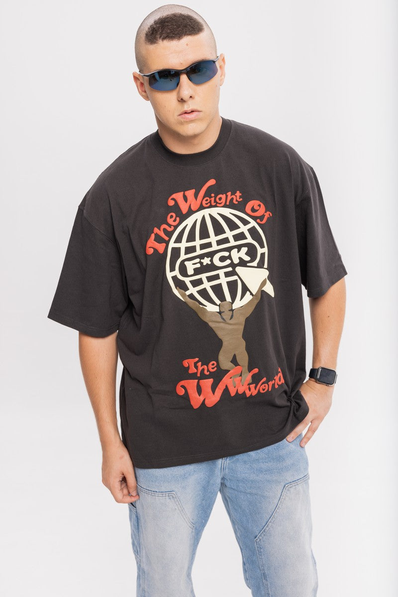 Weight Of The WWWorld Puff Print Tee