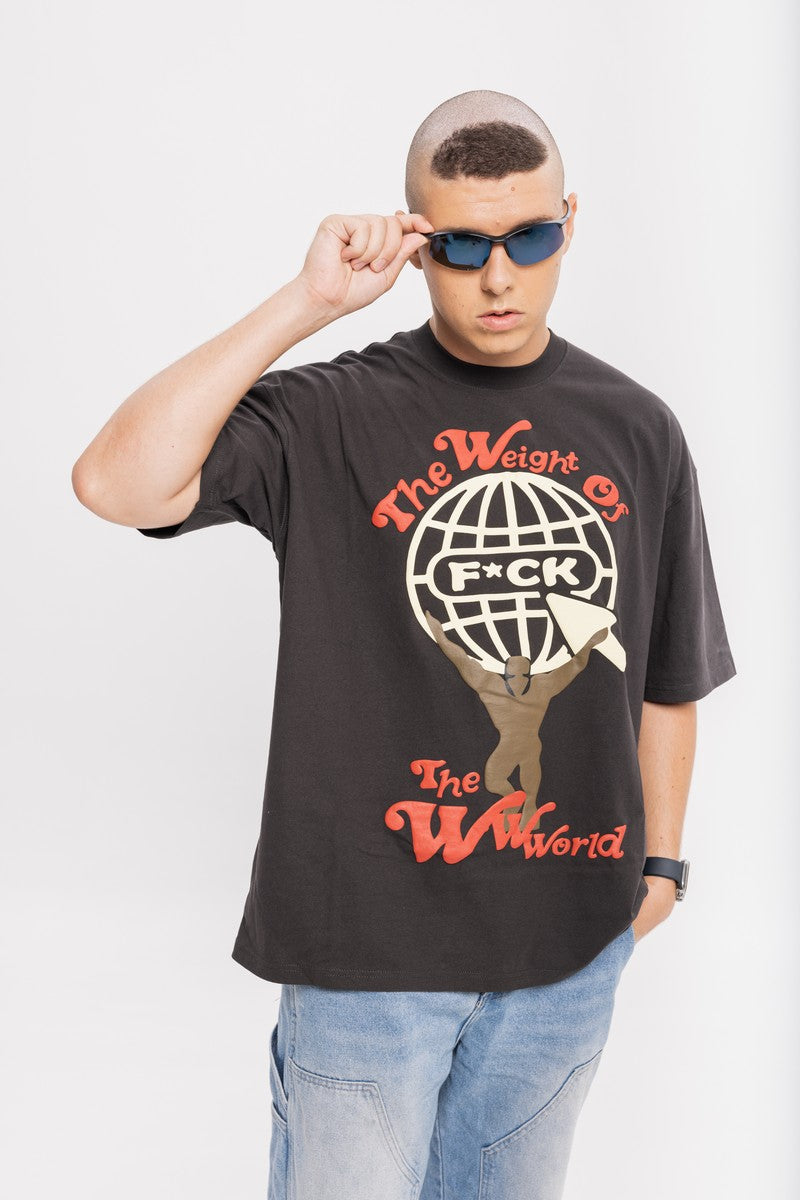 Weight Of The WWWorld Puff Print Tee