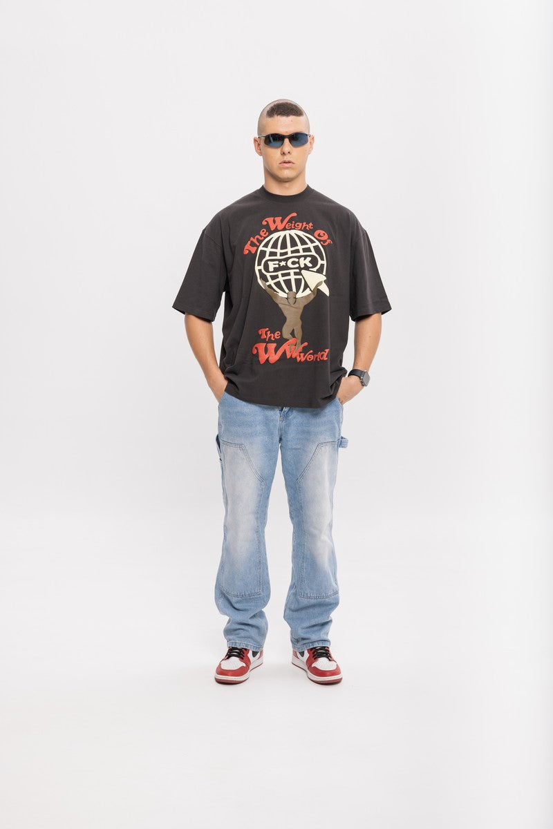 Weight Of The WWWorld Puff Print Tee
