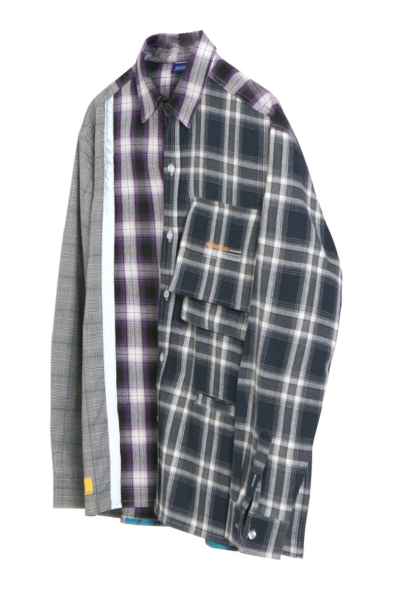 Observer Lab Checkered Stitching L/S Shirt