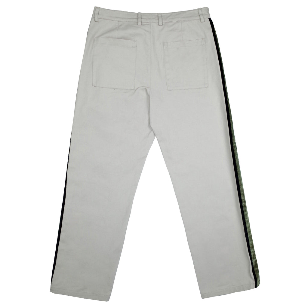 Empty Reference Khaki Velvet Track Trousers