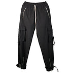 Unknown World Straps Zipper Cargo Trousers