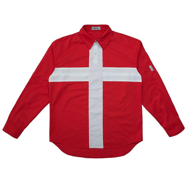 Empty Reference Swiss Half Open Collar L/S Shirt