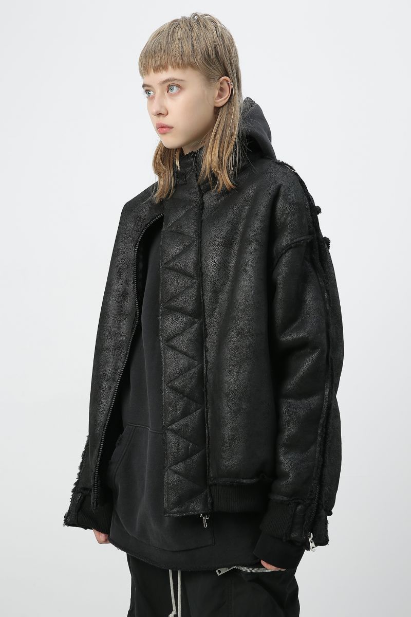 Unknown World FW19 Suede Moto Jacket