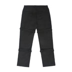 Empty Reference Black Straps Straight Trousers