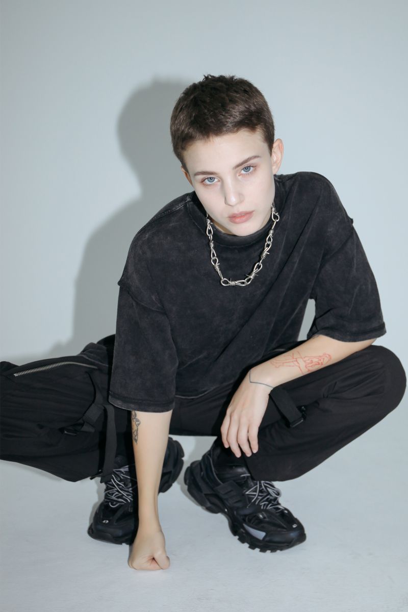 Unknown World Old Black Washed Tee