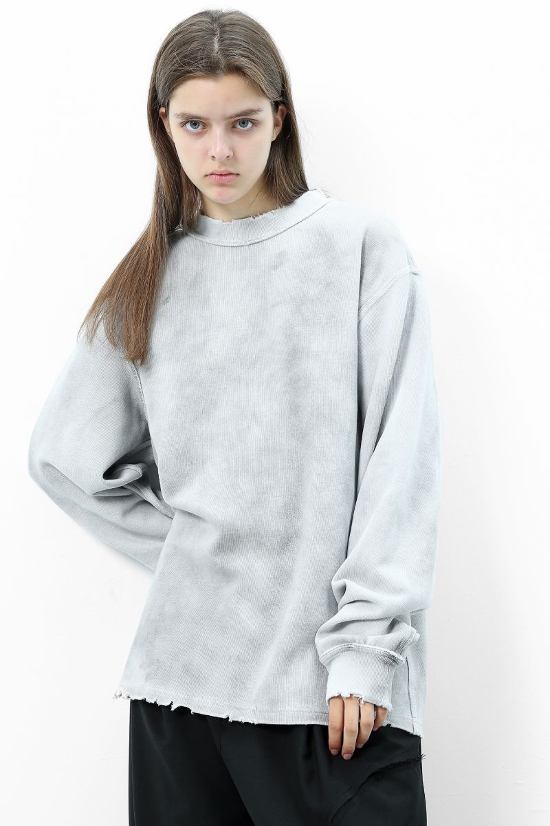 Unknown World Tie Dyed Distressed Sweatshirt