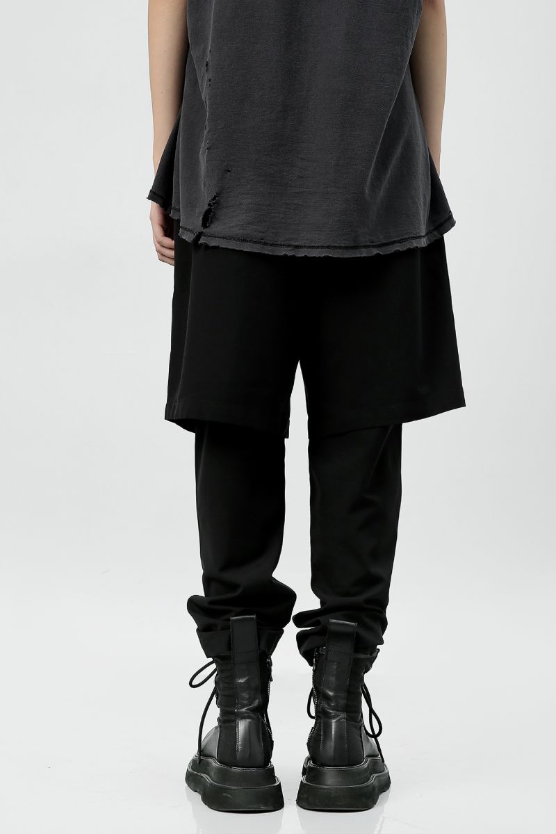 Unknown World Wool Fake Two-Piece Trousers