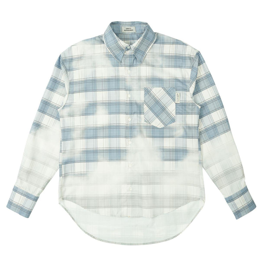 Empty Reference Faded Checkered Long Sleeve Shirt