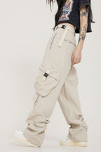 Loose Multi Pocket Straight Cargos