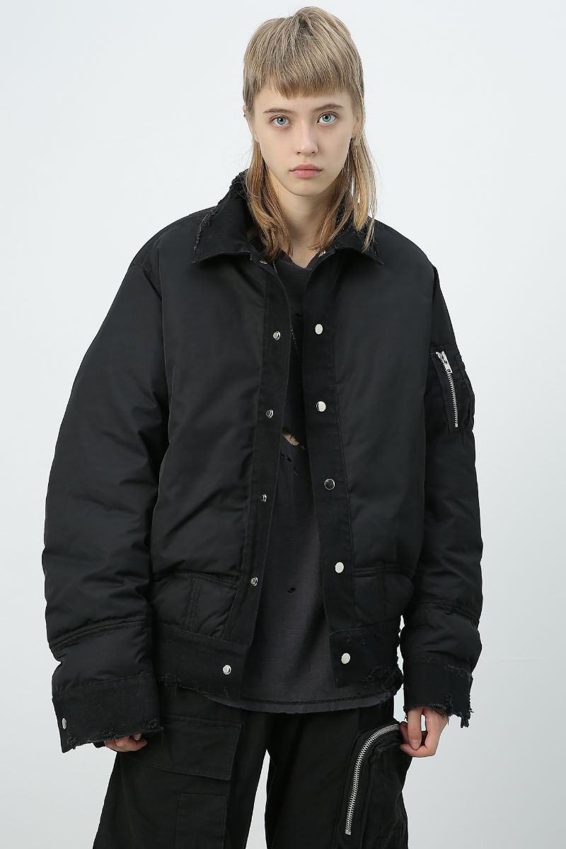 Unknown World Jeans Stitching Down Jacket