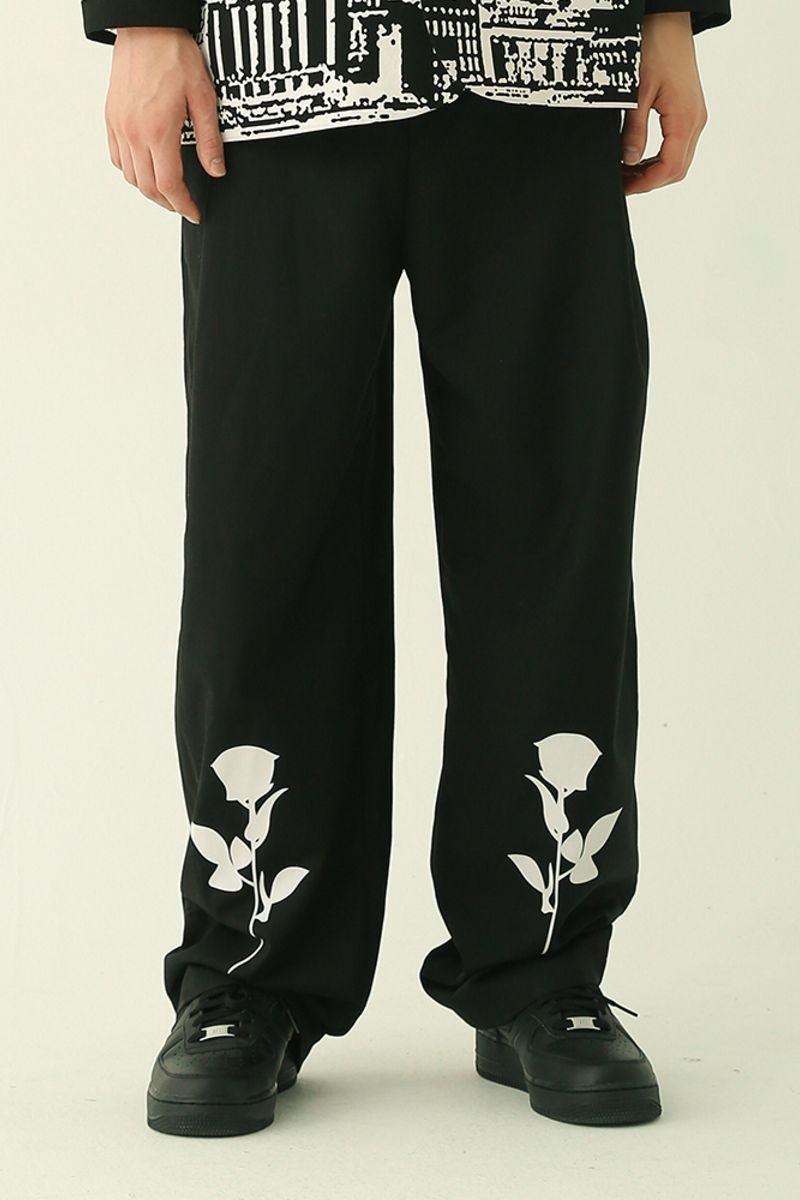 CZ White Roses Loose Trousers