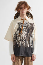 Mix7 Leopard Print Loose S/S Shirt