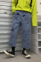 CZ Muppets Painted Cropped Jeans