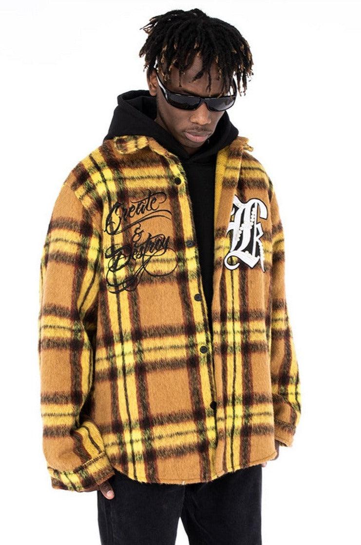 CZ Create And Destroy Plaid Jacket