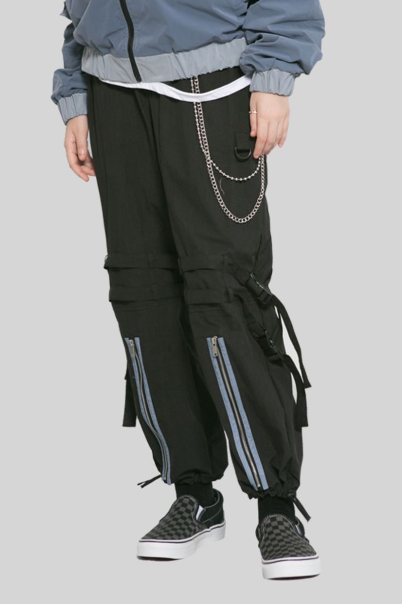 Observer Lab Straps Zipper Nylon Pants