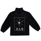 Empty Reference Black Logo Turtleneck