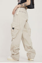 Loose Multi Pocket Straight Cargos