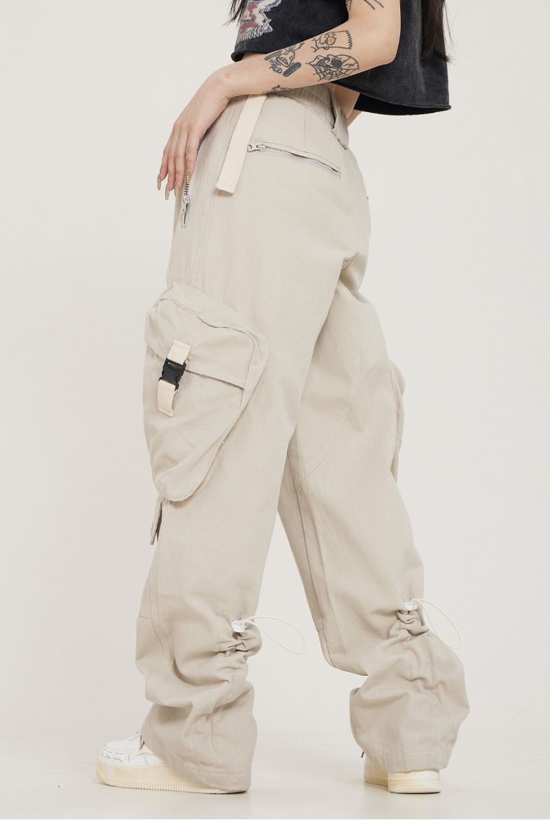 Loose Multi Pocket Straight Cargos