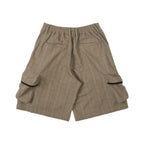 Empty Reference Coffee Plaid Functional Shorts