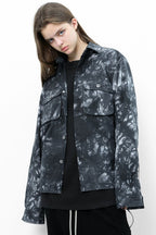 Unknown World Cloud Stained Ink Washed Jacket
