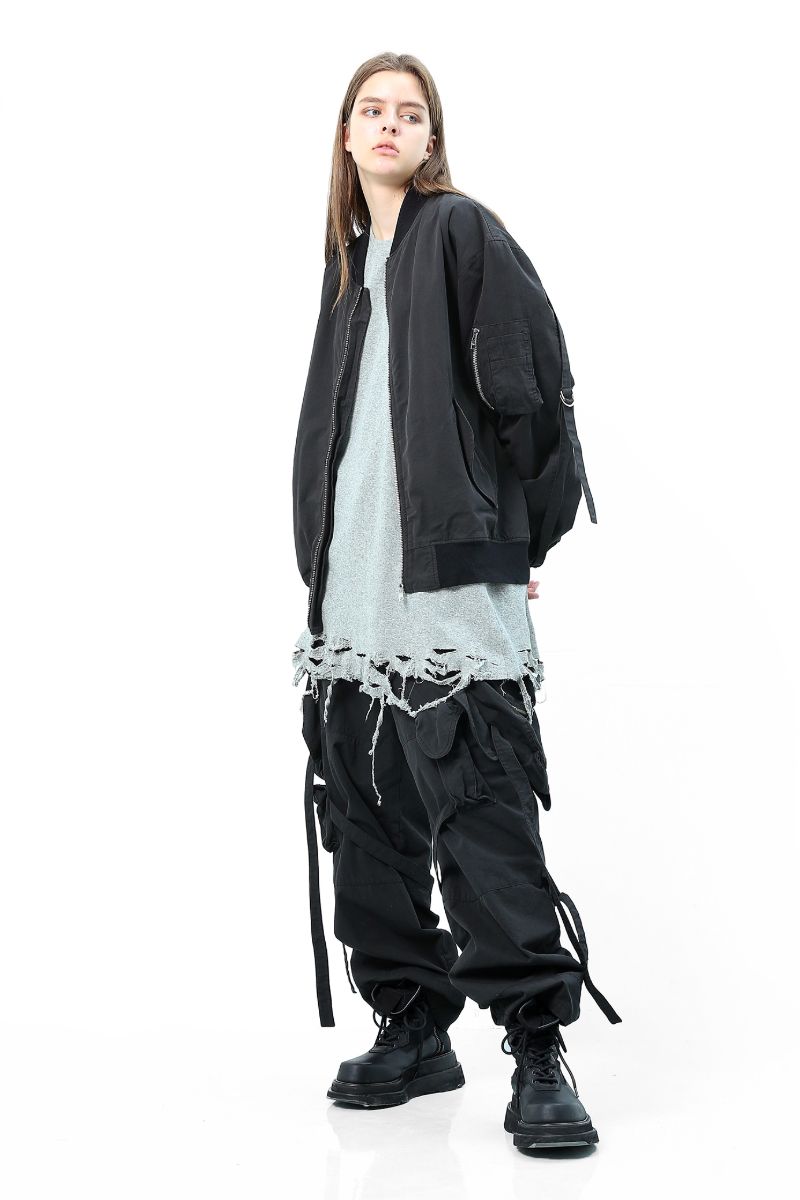 Unknown World MA1 Straps Bomber Jacket