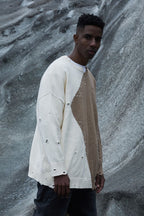 STEEPC Irregular Distressed Sweater