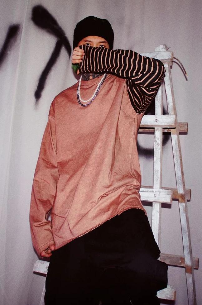 CZ Striped Old Washed L/S Tee