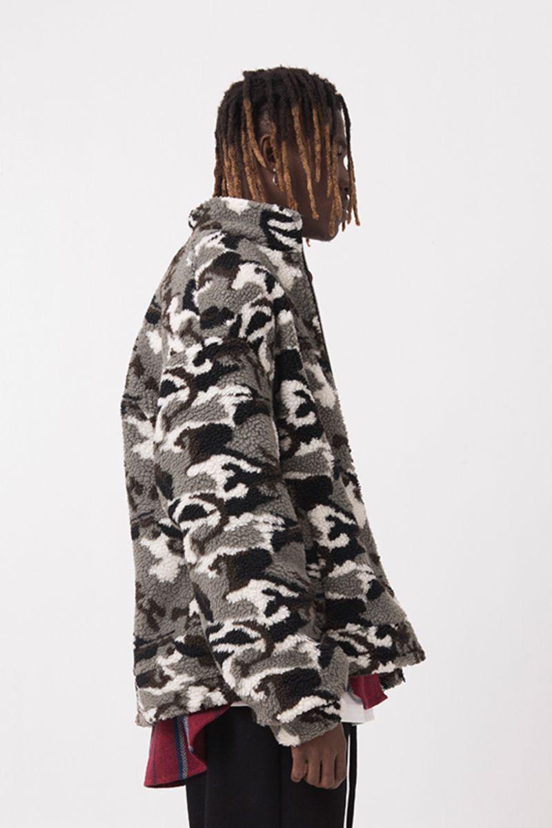 Empty Reference Camouflage Sherpa Jacket