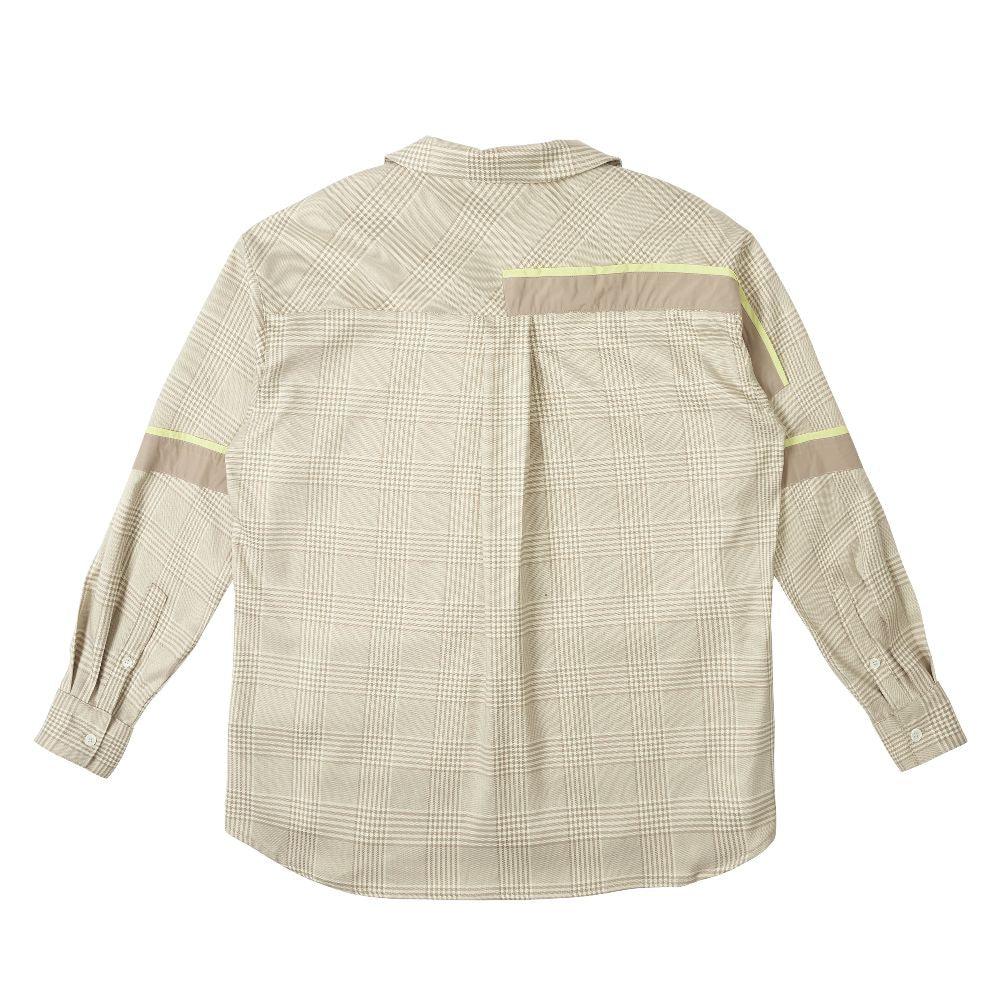 Empty Reference Plaid Khaki L/S Cuban Shirt