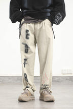 CZ ED Graffiti Straight Trousers