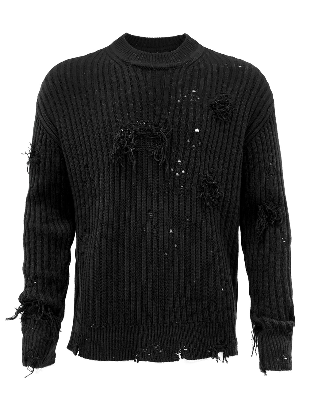 Unknown World Distressed Knit Sweater