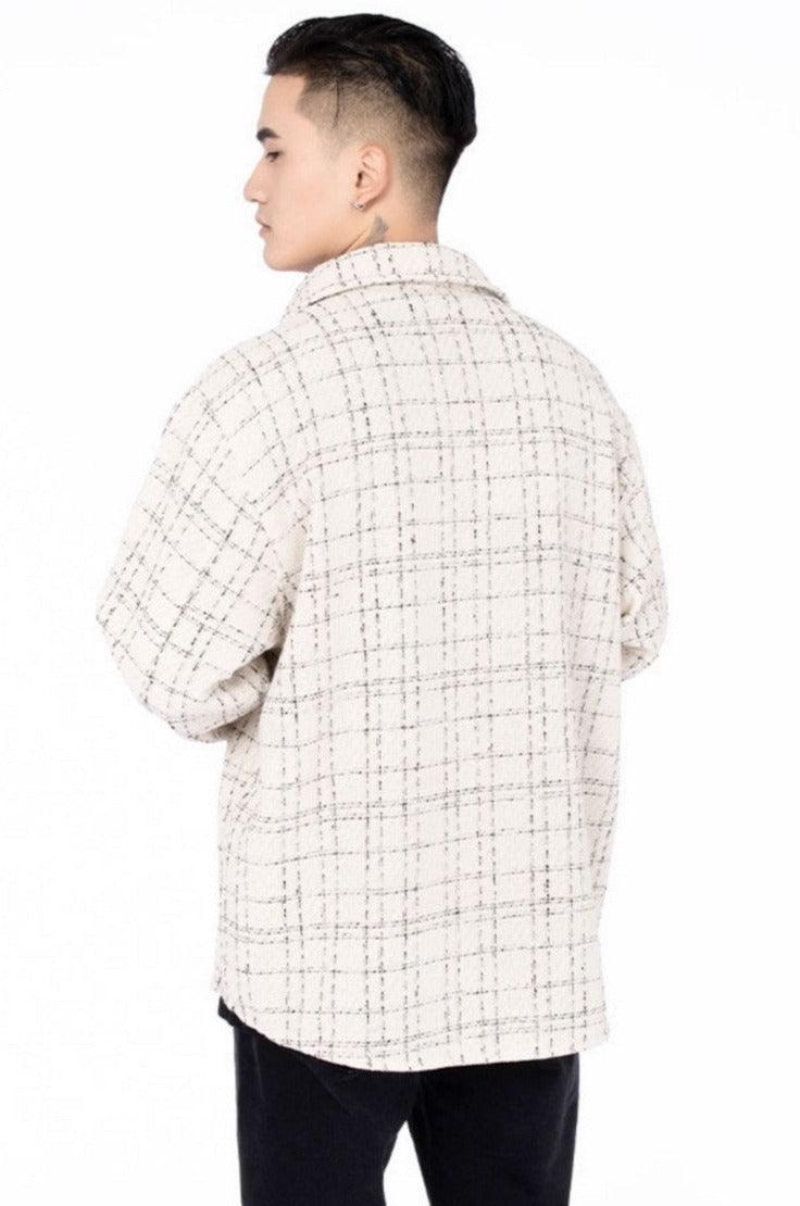 Sempre Embroidered Checkered LS Shirt